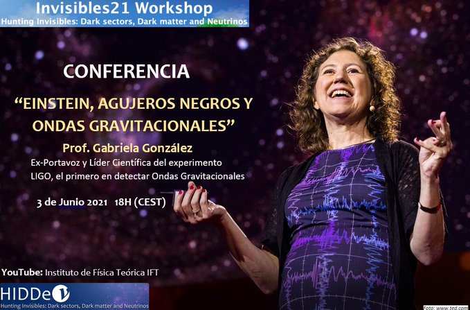 Outreach talk by Prof. Gabriela González at Invisibles21