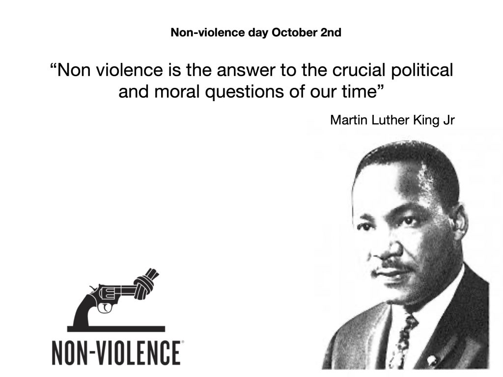 Non-violence day October 2nd