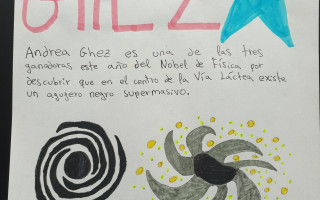 <a " style="color : black;font-style: italic;">
Andrea Ghez y los agujeros negros </a><br><br><h style="color : white; "> Adriana<br>IES Escultor Daniel, Logroño</h>