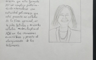 <a " style="color : black;font-style: italic;">
Elizabeth Blackburn y la telomerasa</a><br><br><h style="color : white; "> Adrián y Héctor<br>IES Escultor Daniel, Logroño</h>