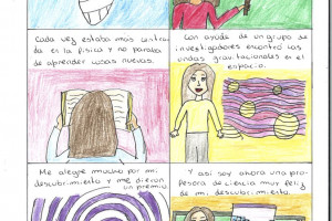 <a " style="color : black;font-style: italic;">Gabriela González y las ondas gravitacionales
</a><br><br><h style="color : white; "> Silvia, Ana, Mario, Sandra, Ana y Sergio
<br> IES Mª Zambrano, Alcázar de San Juan, Ciudad Real</h>