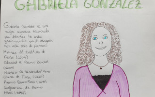 <a " style="color : black;font-style: italic;">
Gabriela González y las ondas gravitacionales</a> <br><br><h style="color : white; ">Alba y Carmen <br>IES Escultor Daniel, Logroño</h>